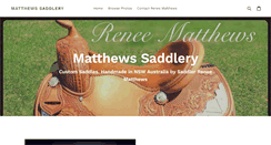 Desktop Screenshot of matthewssaddlery.com.au
